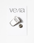 VE/LA Paper Cup Enamel Pin